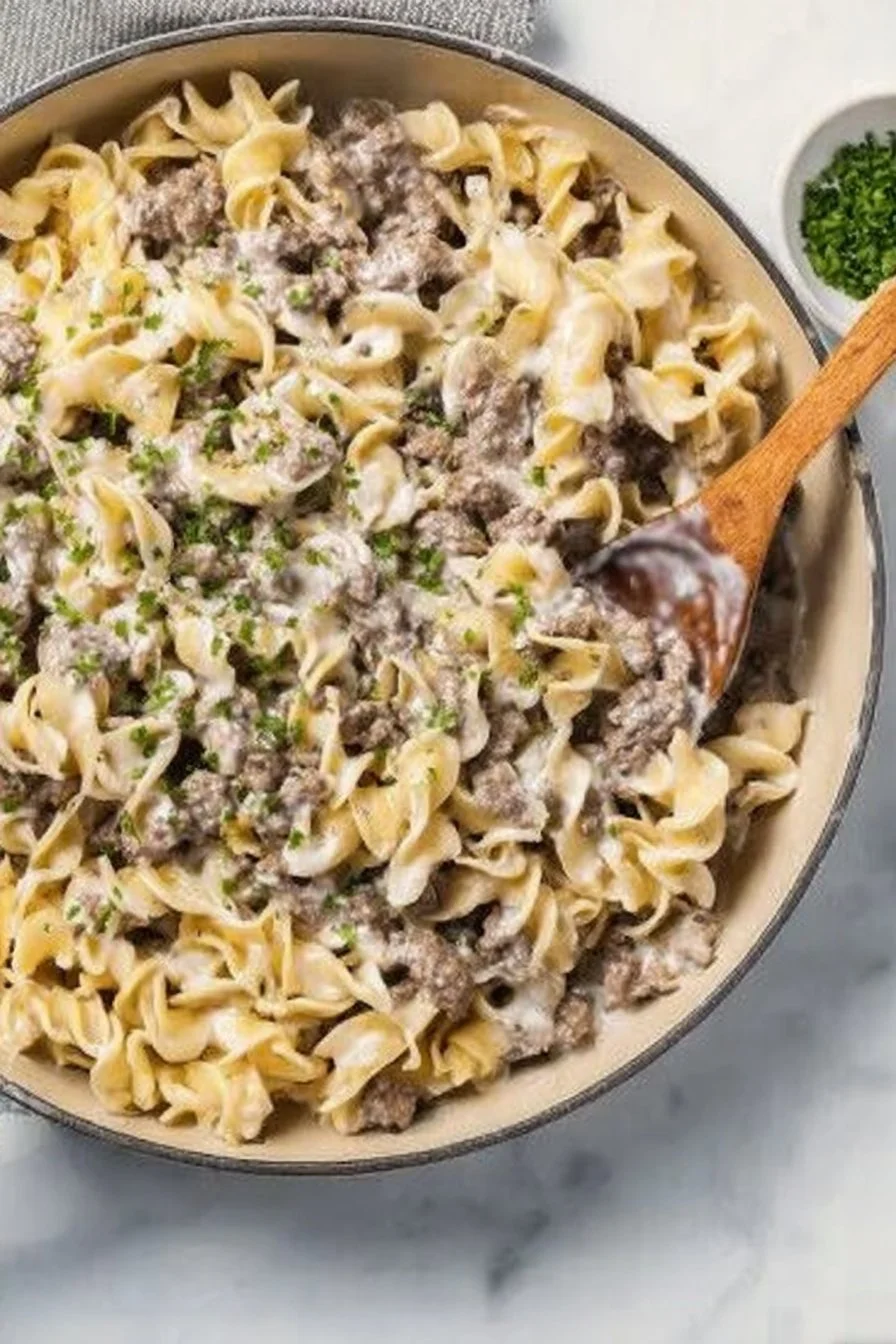30-Minute Ground Beef Stroganoff