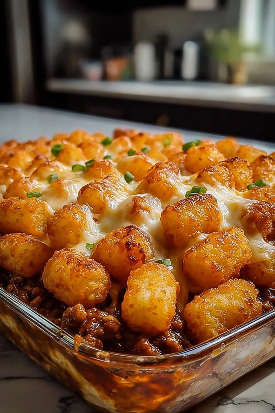 Chili Cheese Tater Tot Casserole: A Family Favorite Dish!