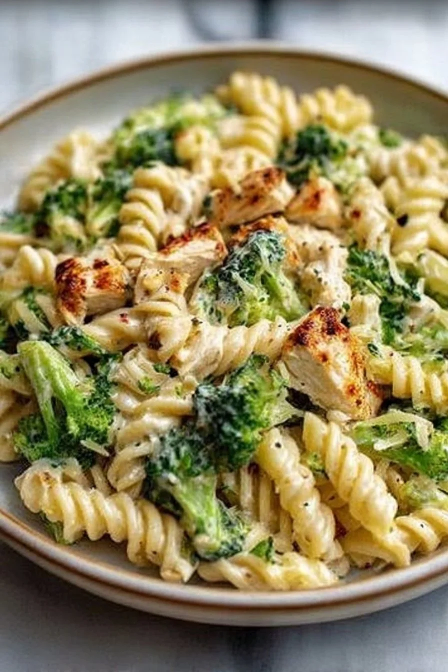 Creamy Rotisserie Chicken Broccoli Pasta