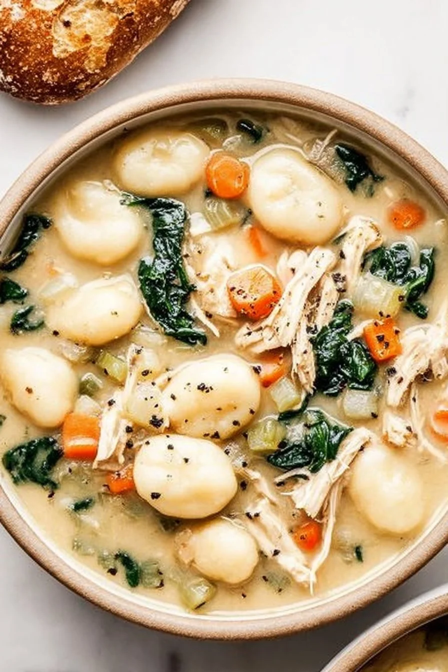 Healthy Rotisserie Chicken Gnocchi Soup