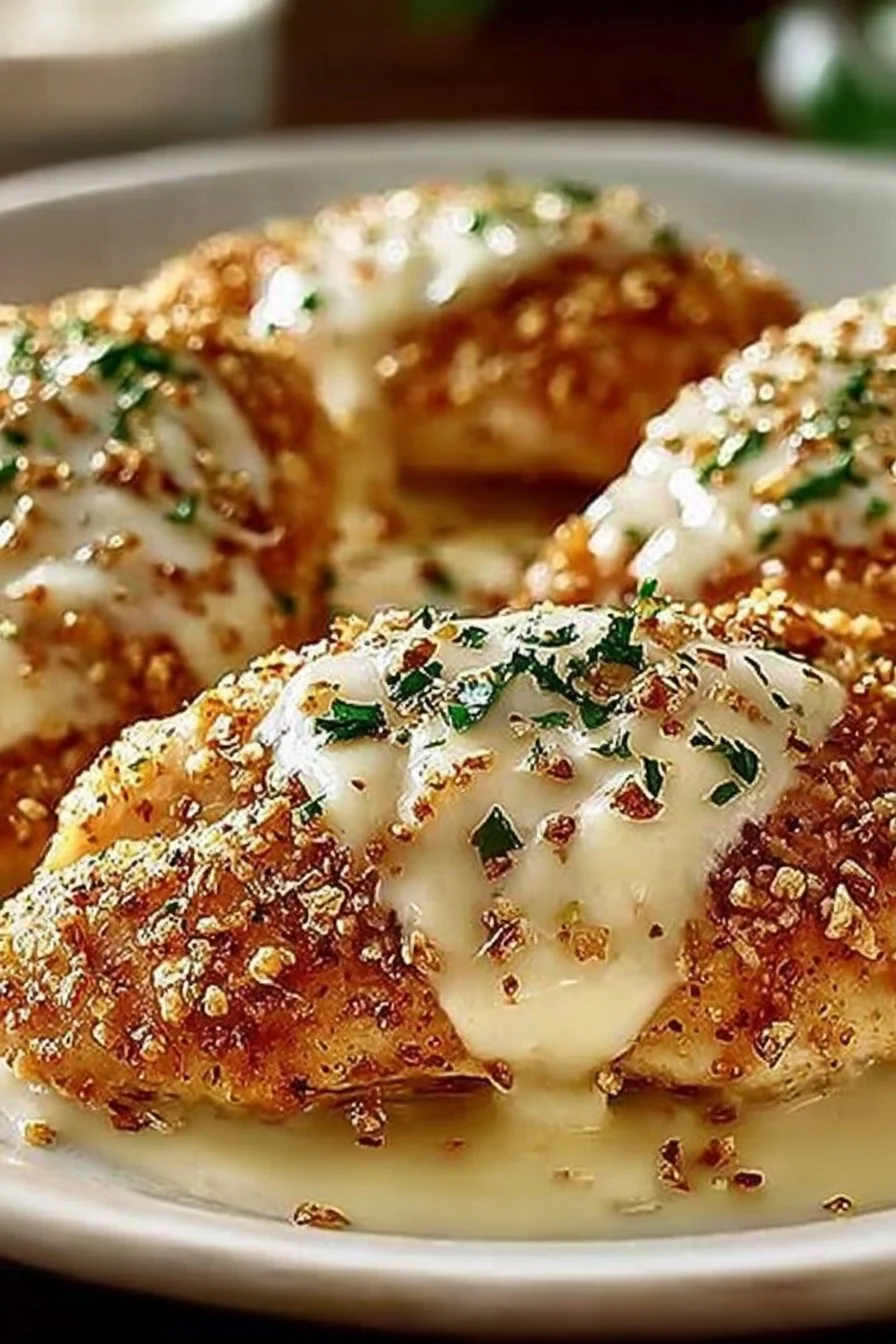 Longhorn Steakhouse Parmesan Chicken served with sides