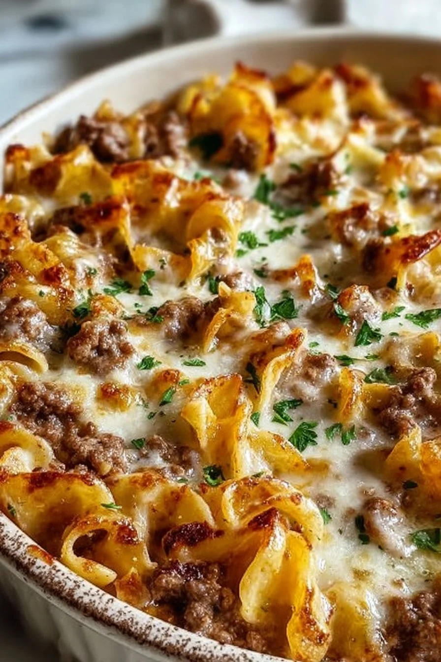 Sour Cream Beef Noodle Casserole