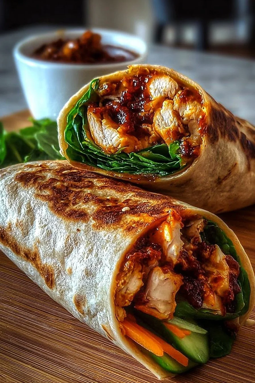 Sweet Chili Chicken Wraps