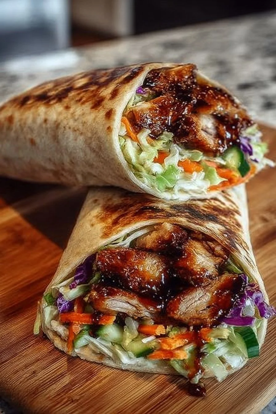 Vibrant Teriyaki Chicken Wraps