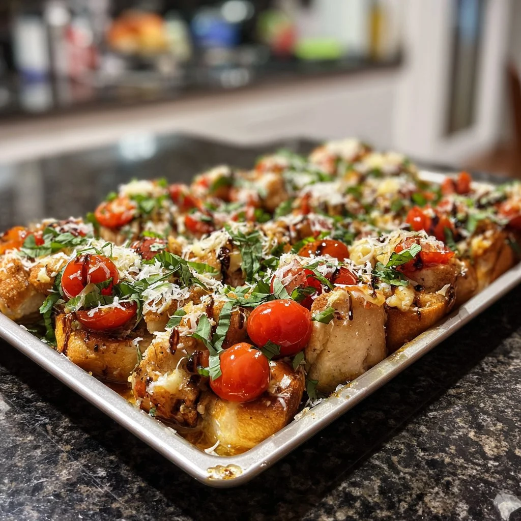 Amazing Bruschetta Chicken Bake