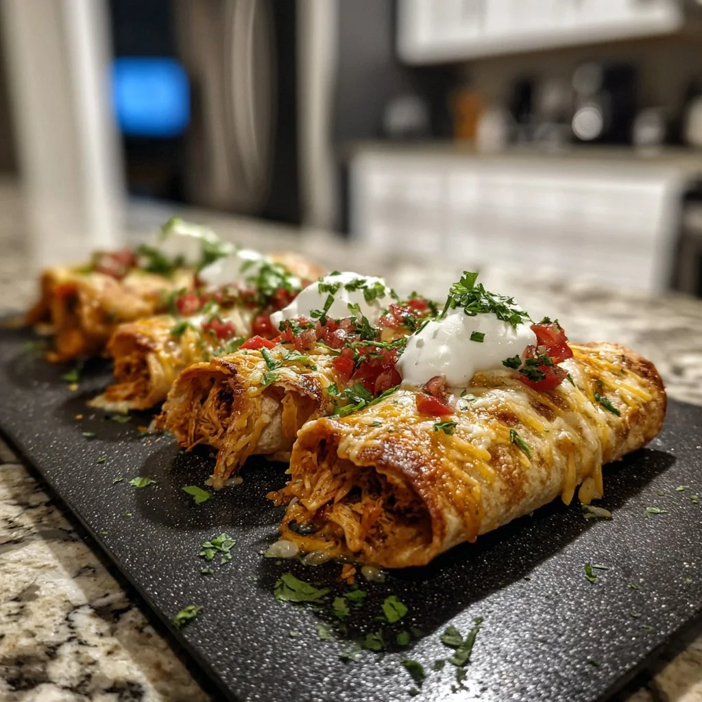 Amazing Crispy Chicken Taquitos