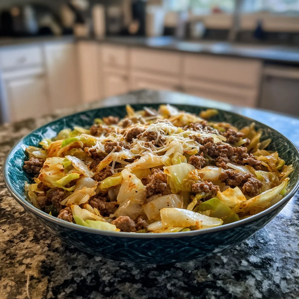 Amazing Low-Carb Ground Beef and Cabbage Skillet