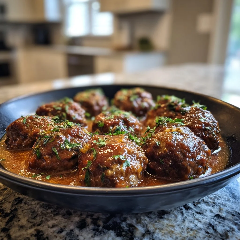 Amazing Slow Cooker Salisbury Steak Meatballs Recipe