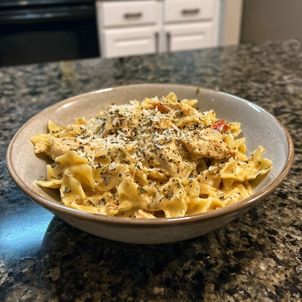 Cozy Creamy Chicken Pasta in the Crockpot