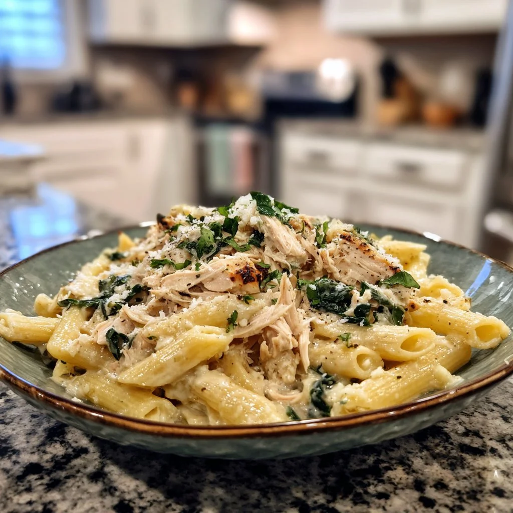 Cozy Creamy Rotisserie Chicken Pasta