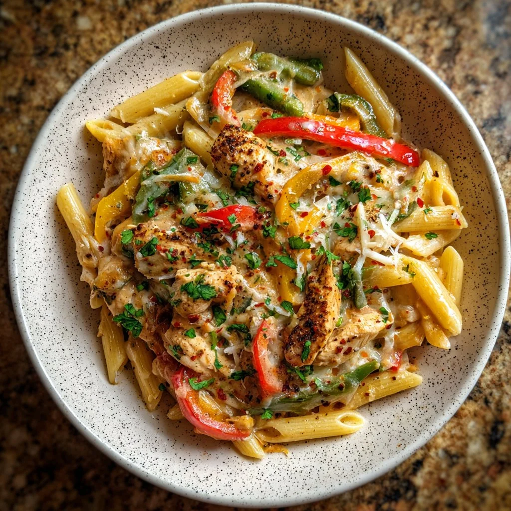 Creamy Cajun Chicken Pasta in the Slow Cooker