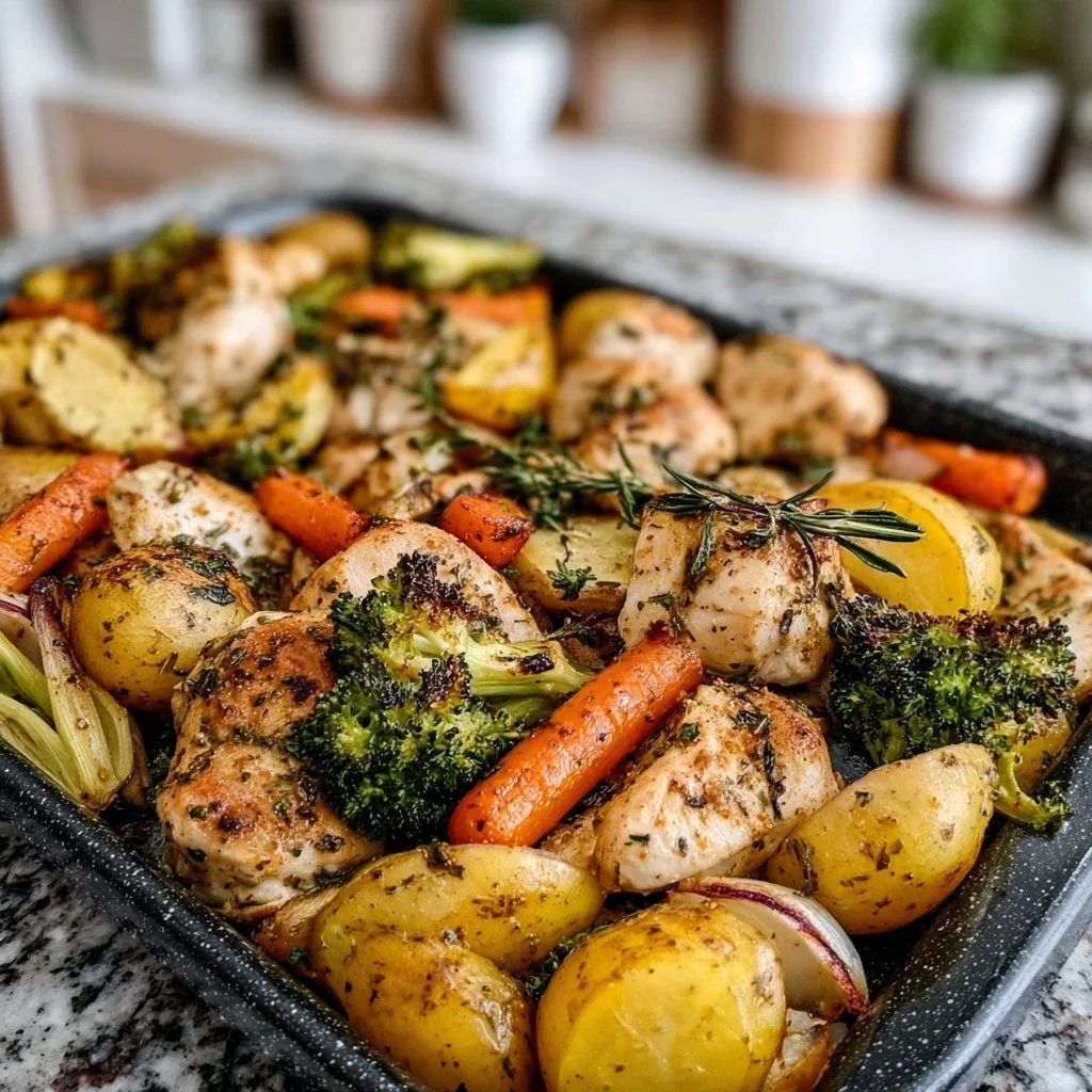 Home Page 19 Sheet Pan Lemon Herb Chicken and Vegetables
