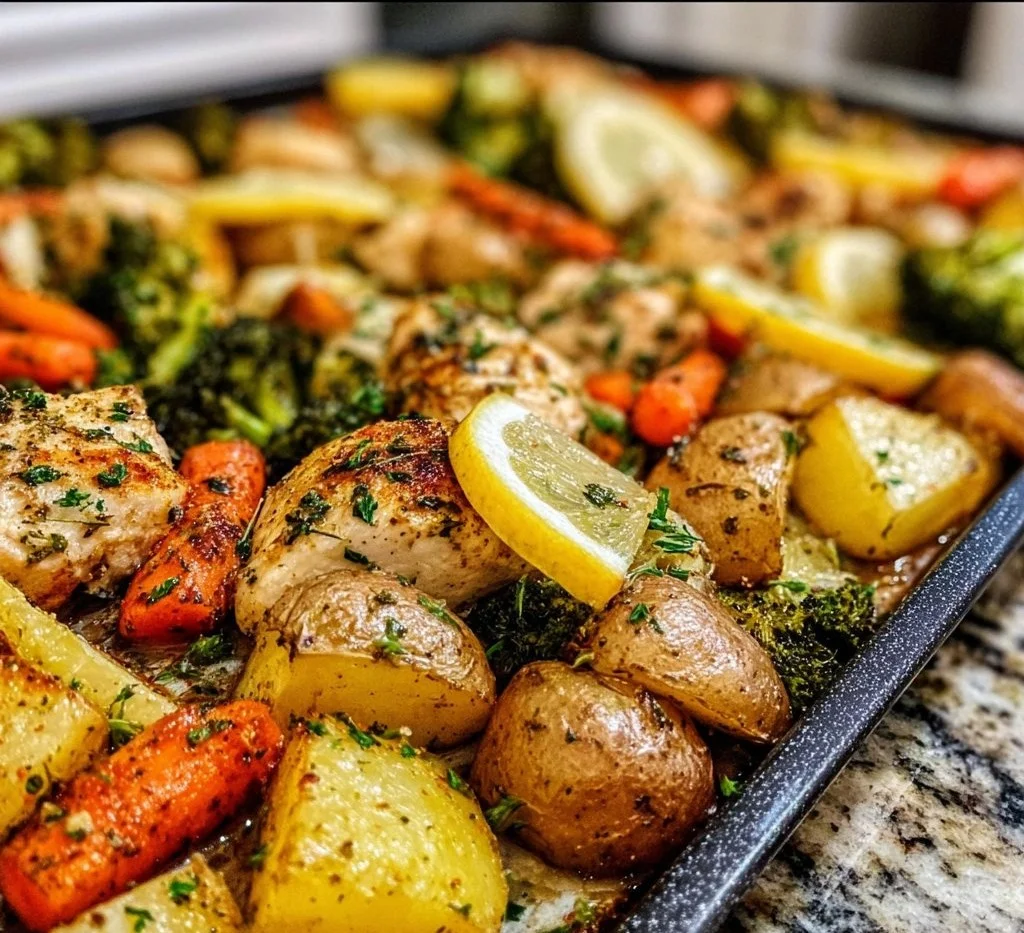 Sheet Pan Lemon Herb Chicken and Vegetables