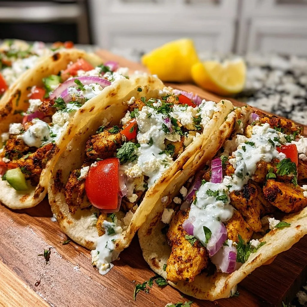 Juicy Mediterranean Chicken Tacos